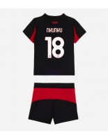 Otroške Nogometnih dresov AC Milan Christopher Nkunku #18 Domači 2025-26 Kratki rokavi (+ hlače)